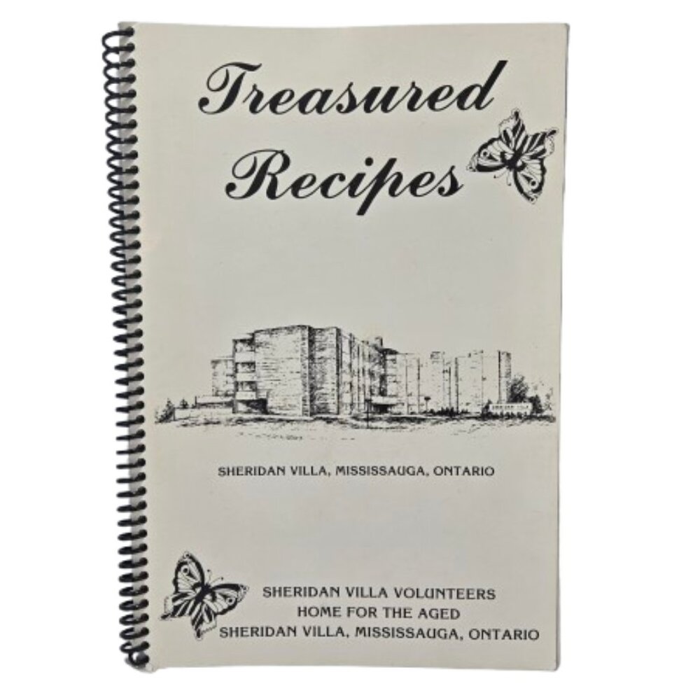 Vintage 1970s 1980s Cookbook Sheridan Villa Home for Aged Mississauga Ontario